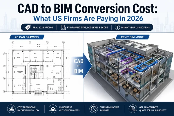 CAD to BIM Conversion Cost: What US Firms Are Paying in 2026